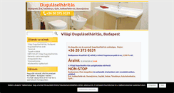 Desktop Screenshot of dugulaselharitasbudapesten.com