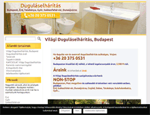 Tablet Screenshot of dugulaselharitasbudapesten.com